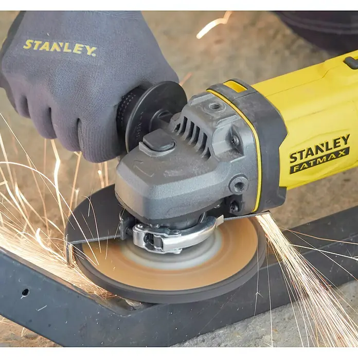 Stanley FatMax Amoladora angular de batería SFMCG400M2K - 18 V, 2 baterías, 4 Ah, Diámetro disco: 125 mm, 9.000 r.p.m.