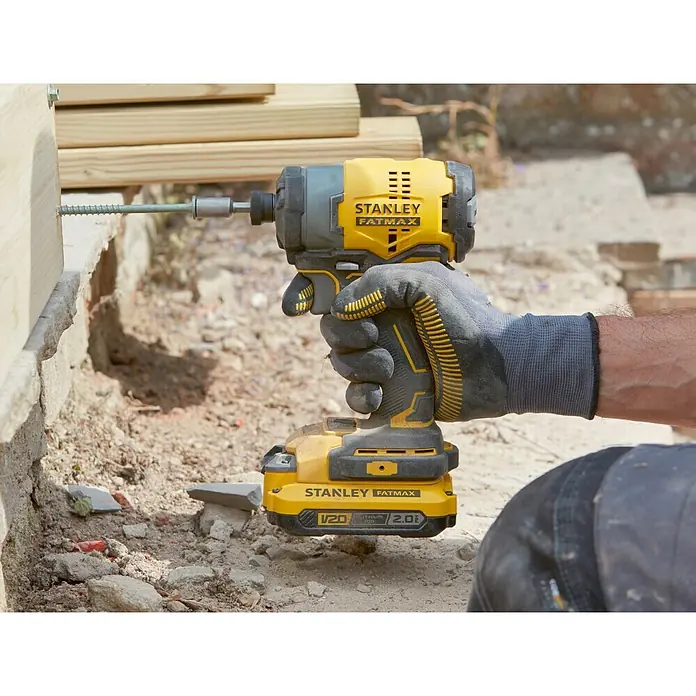 Stanley FatMax Taladro percutor de batería SFMCF810D2K - 18 V, 2 baterías, 2 Ah, 2.800 r.p.m.