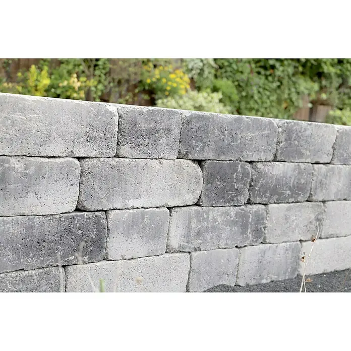 EHL Mauerstein Times Antik XL - 30 x 20 x 14 cm, Anthrazit, Beton - Linke Seitenansicht