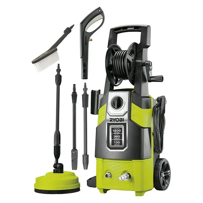 Ryobi Hochdruckreiniger RPW130XRBB - 1.800 W, Max. Druck: 130 bar, Fördermenge: Max. 380 l/h