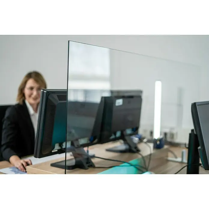 Room Plaza Hygieneschutzglas - 1.000 x 900 mm, Einscheibensicherheitsglas (ESG) - Anwendungsbeispiel