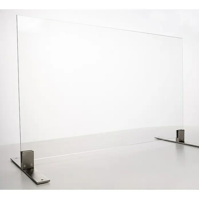 Room Plaza Hygieneschutzglas - 1.000 x 900 mm, Einscheibensicherheitsglas (ESG) - Vorderansicht