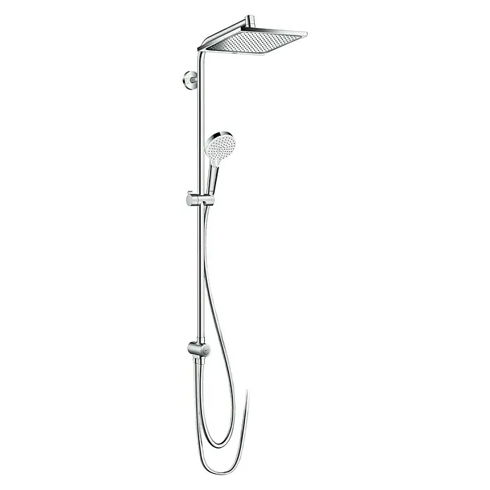 Hansgrohe Duschsystem Crometta E Showerpipe 240 - Lochabstand: 104,2 cm, Anzahl Strahlarten: 2 Stk., Chrom - Vorderansicht