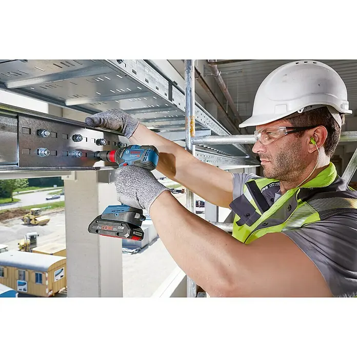 Bosch Professional Set taladro atornillador percutor de batería GDX 18V-200 + GSB 18V-55 - 18 V, Iones de litio, 4 Ah, 2 baterías, 450 r.p.m. - 1.750 r.p.m.
