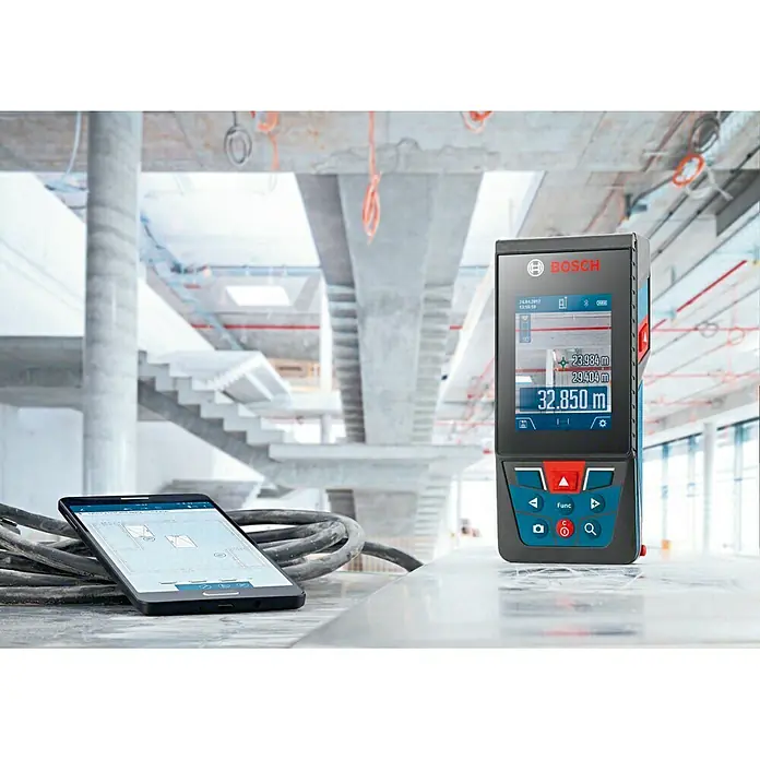 Bosch Professional Medidor de distancia láser GLM 120 C - Gama de medición: 0,08 - 120 m