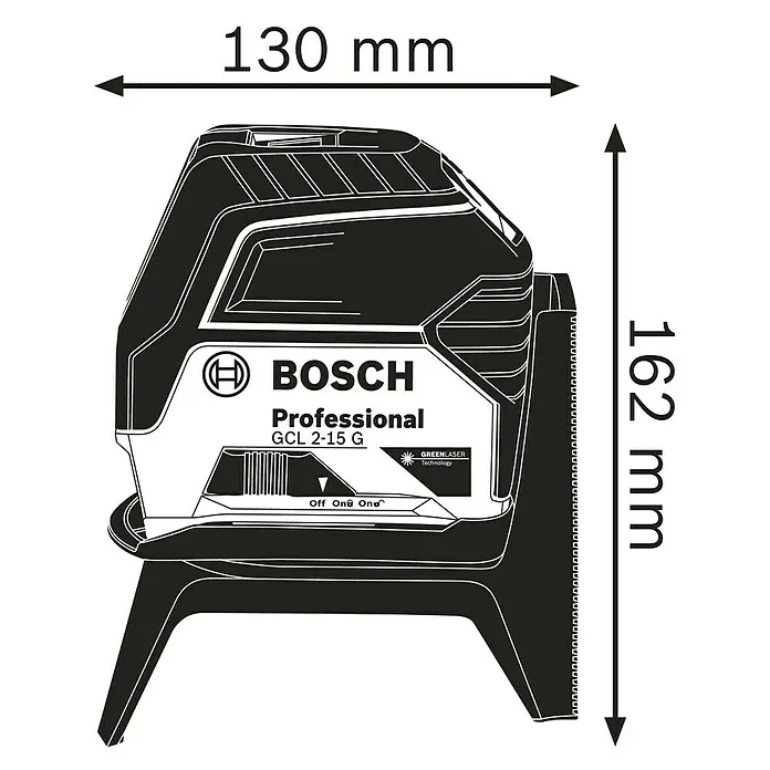 Bosch Professional Láser combinado GCL 2-15 G - Zona de trabajo: Aprox. 15 m