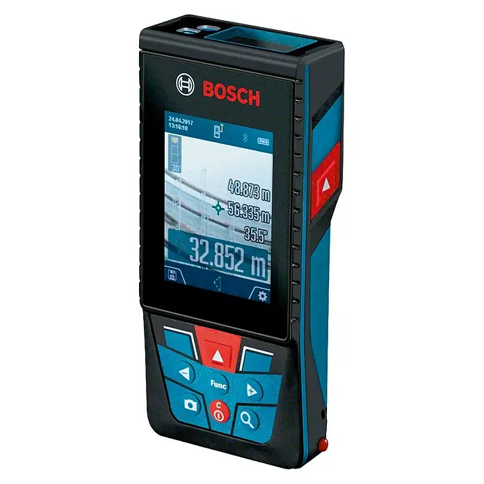 Bosch Professional Medidor de distancia láser GLM 120 C - Gama de medición: 0,08 - 120 m