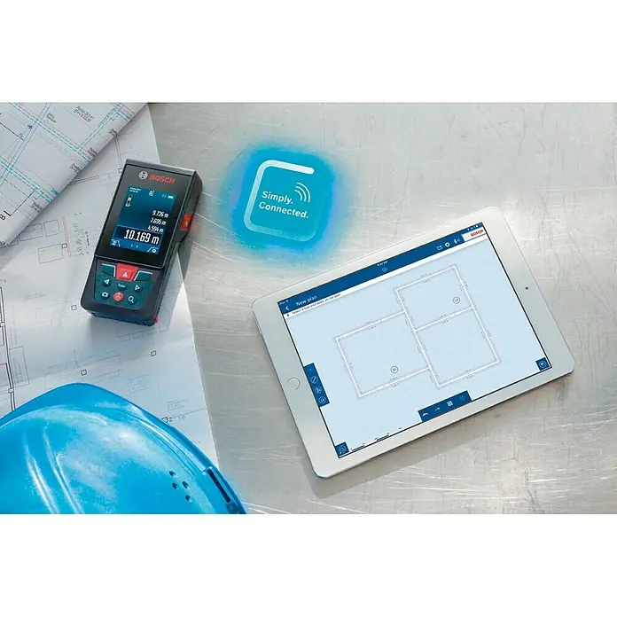 Bosch Professional Medidor de distancia láser GLM 120 C - Gama de medición: 0,08 - 120 m