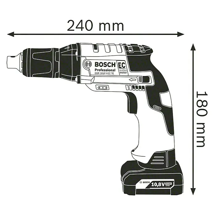 Bosch Professional Atornillador de batería GTB 12V-11 LBoxx - 12 V, Sin batería, 3.000 r.p.m.