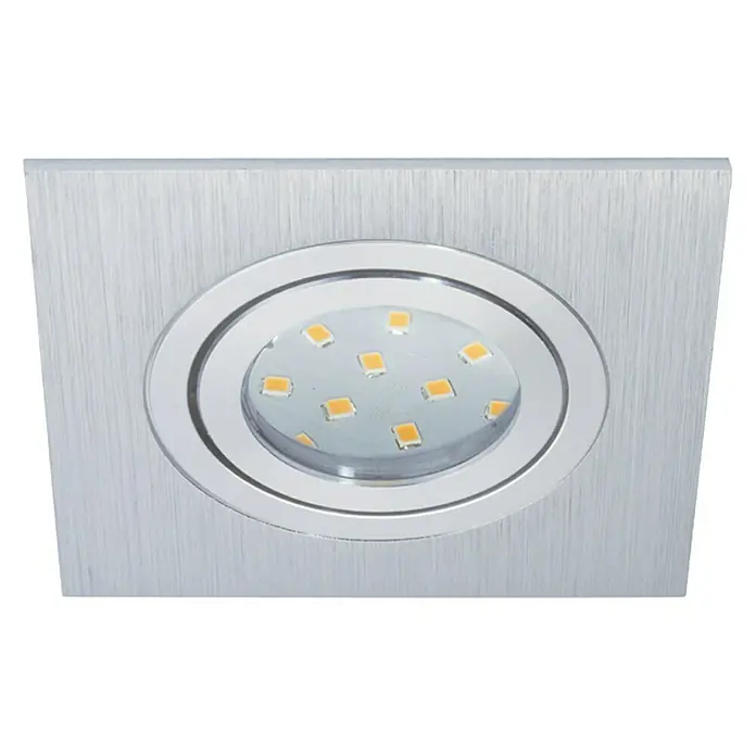Eglo Ugradbena LED svjetiljka Areitio - 5 W, D x Š x V: 9,5 x 9,5 x 11,5 cm, Aluminij, Topla bijela, Ukupan broj komada: 1 Kom. - Pogled sprijeda