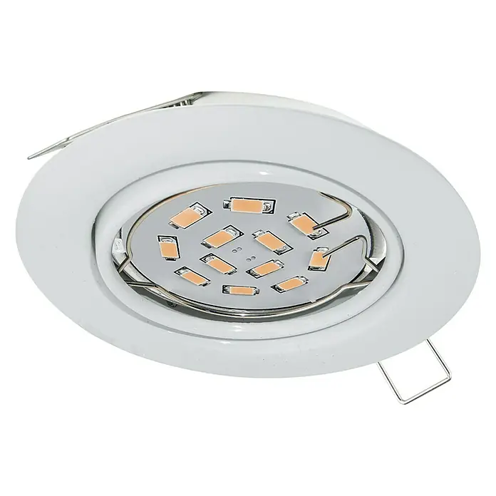 Eglo LED ugradbena svjetiljka, okrugla Peneto - 5 W, Ø x V: 8,7 x 11,5 cm, Bijele boje, Topla bijela, Ukupan broj komada: 1 Kom. - Pogled sprijeda