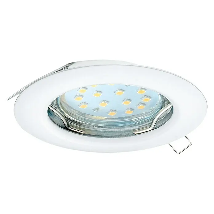 Eglo LED ugradbena svjetiljka, okrugla Peneto - 3 W, Ø x V: 7,8 x 11,5 cm, Bijele boje, Topla bijela - Pogled sprijeda