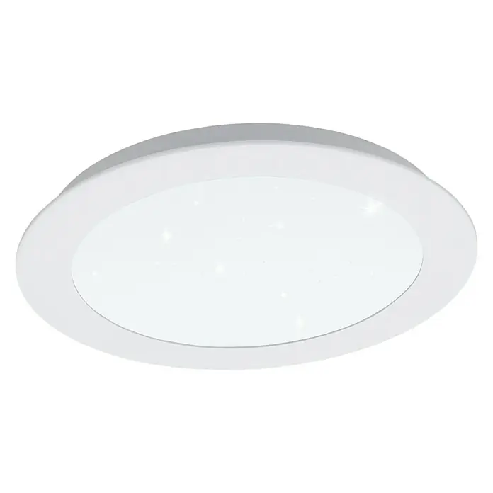 Eglo LED ugradbena svjetiljka, okrugla Fiobbo - 14 W, Ø x V: 22,5 x 5 cm, Bijele boje, Topla bijela - Pogled sprijeda