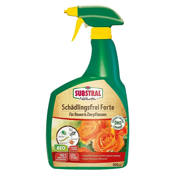Substral Naturen Bio-Schädlingsfrei Forte für Rosen & Zierpflanzen - 800 ml