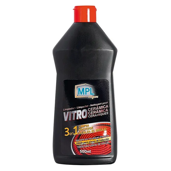 MPL Limpiador para zona de cocción Vitro crema - 500 ml, Botella