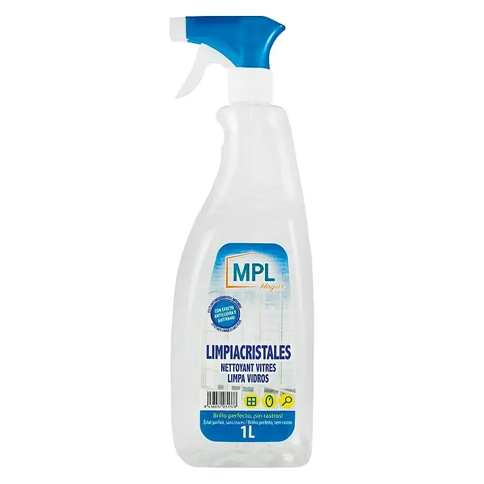 MPL Limpiador de cristales Cristalino - 1 l, Botella rociadora
