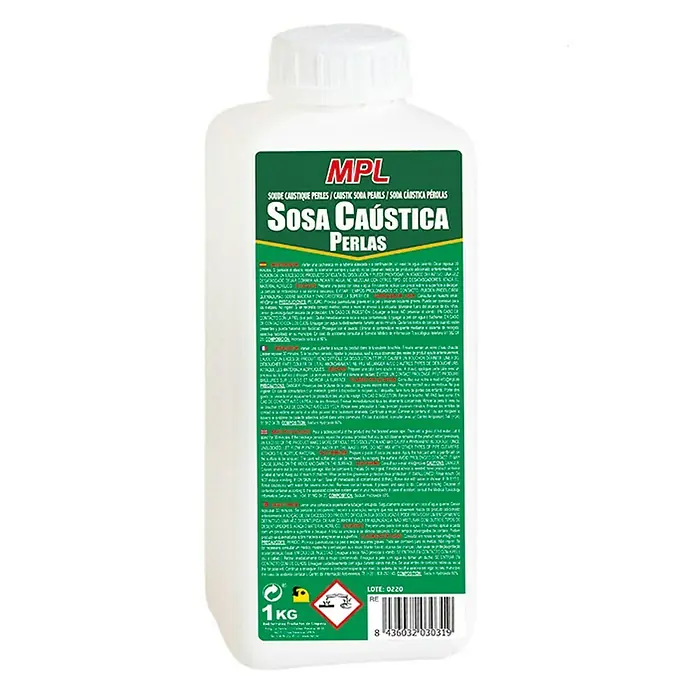 MPL Desatascador Sosa Caustica Perlas - 1 kg, Botella