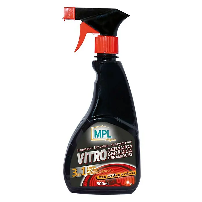 MPL Limpiador para zona de cocción Vitro - 500 ml, Botella rociadora