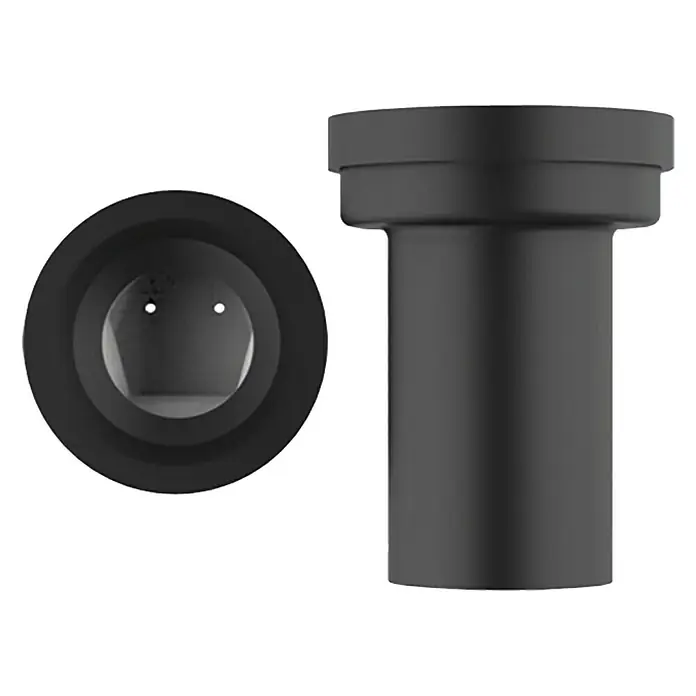 Marley WC-Anschlussstutzen - Durchmesser: 90 mm, Länge: 18 cm, Rattensperre - Linke Seitenansicht