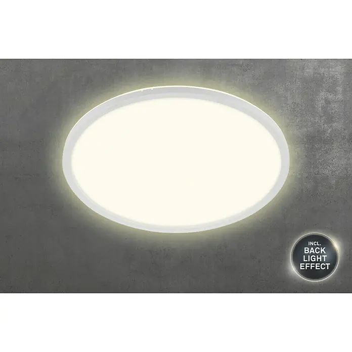 LED-Panel rund Backlight - 22 W, Ø x H: 42 x 2,9 cm, Weiß, Neutralweiß
