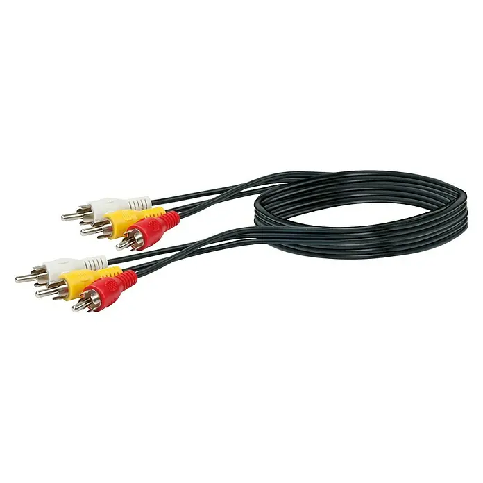 Schwaiger Audiokabel - 1,5 m, 6 x Cinch utikač - Pogled sprijeda