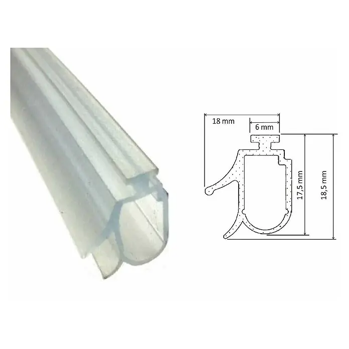 Perfil de sellado vierteaguas Metalkris - L x An x Al: 100 cm x 18 mm x 18,5 mm
