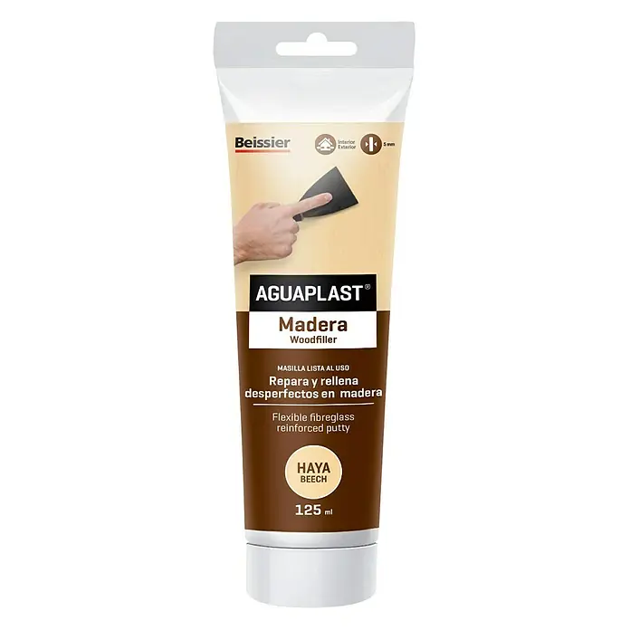 Beissier Aguaplast Masilla para madera - Haya, 125 ml