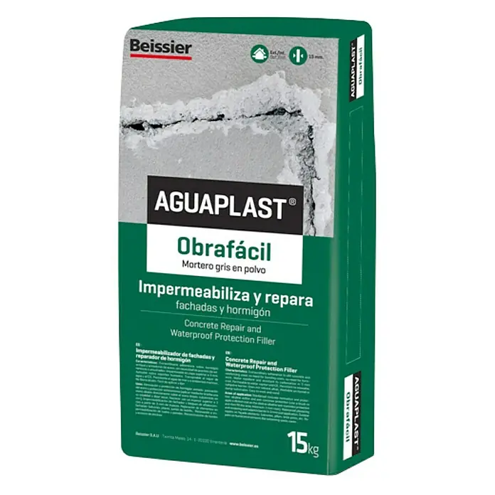 Beissier Masilla para reparación Obrafácil - Gris, 15 kg