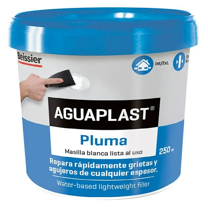 Beissier Aguaplast Masilla Pluma - Blanco, 250 ml
