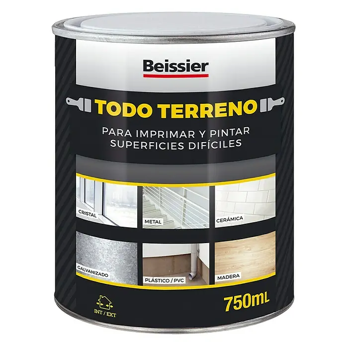 Beissier Imprimación de adherencia Todoterreno - Gris, 750 ml, Mate