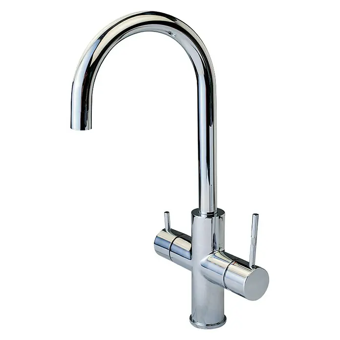 Kokendwaterkraan ACE.BOIL 3 in 1, rond - Chroom, Glanzend