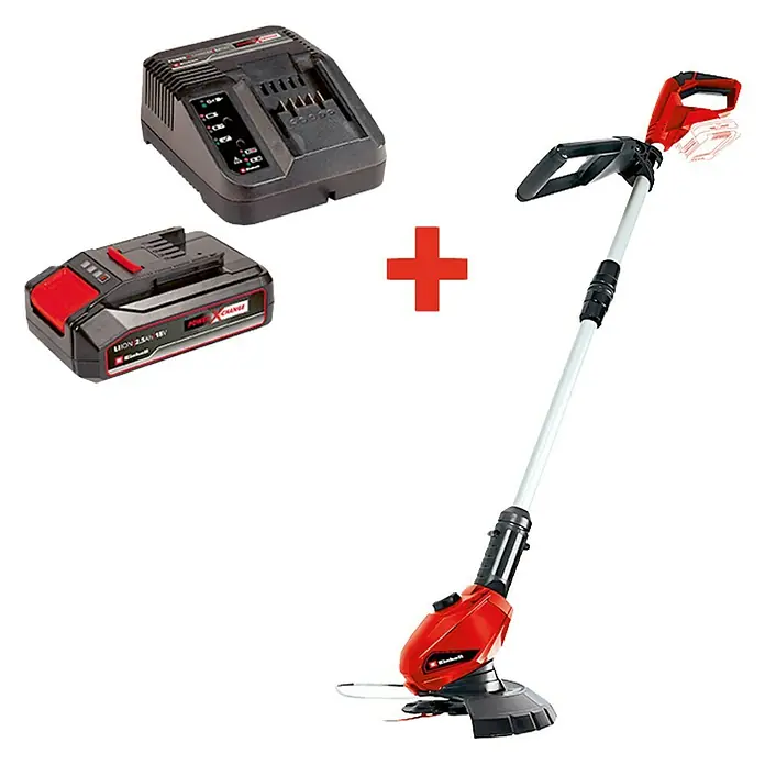 Einhell Power X-Change Recortabordes de batería GE-CT 18 Li-Solo - 18 V, Iones de litio, Sin batería, Ancho de corte: 24 cm
