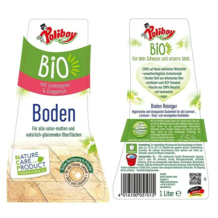 Poliboy Bio Bodenreiniger - 1 l, Flasche