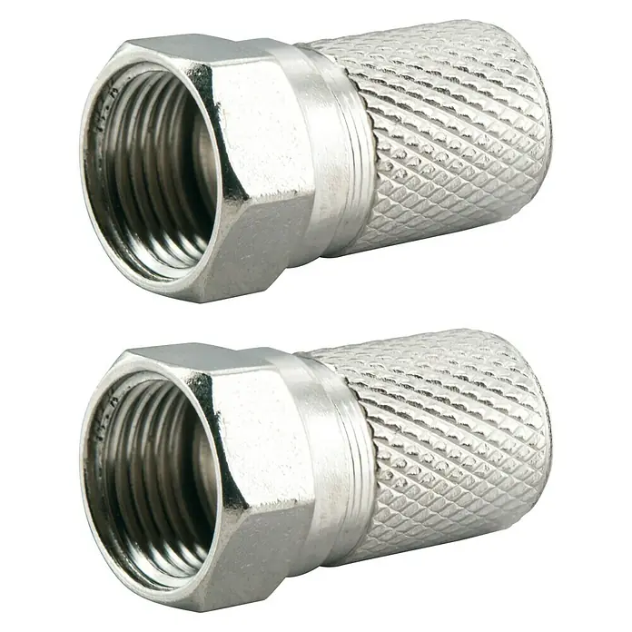 Schwaiger F konektori 8 mm - 8 mm, 2 kom - Dijagonalni pogled