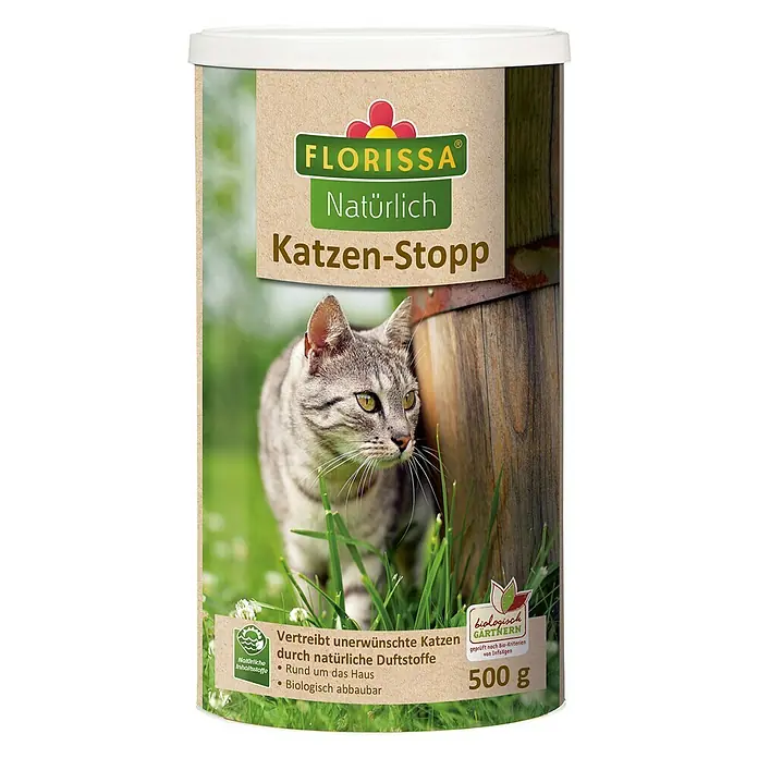 Florissa Tiervertreiber Katzenstopp - 500 g, Inhalt ausreichend für ca.: 166 m²