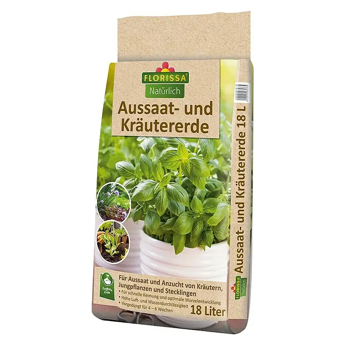 Florissa Aussaat- & Kräutererde Torffrei - 18 l