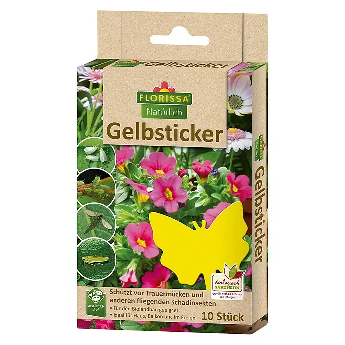 Florissa Gelb-Sticker - 10 Stk.