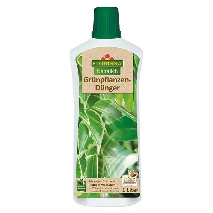Florissa Grünpflanzendünger - 1 l, Inhalt ausreichend für ca.: 134 l Gießwasser