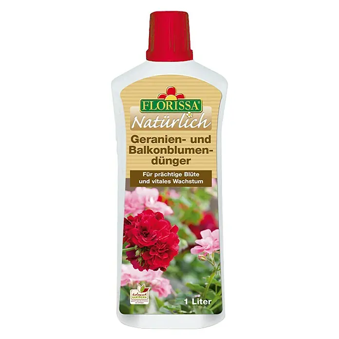 Florissa Geraniendünger - 1 l, Inhalt ausreichend für ca.: 134 l Gießwasser