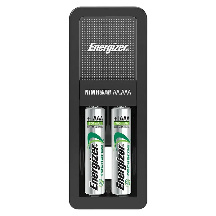 Energizer Cargador Mini - 2 pilas micro (AAA) 700 mAh, Canales de carga: 2 - Primer plano