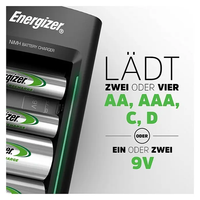 Energizer Ladegerät Universal - Ladekanäle: 4 - Anwendungsbeispiel