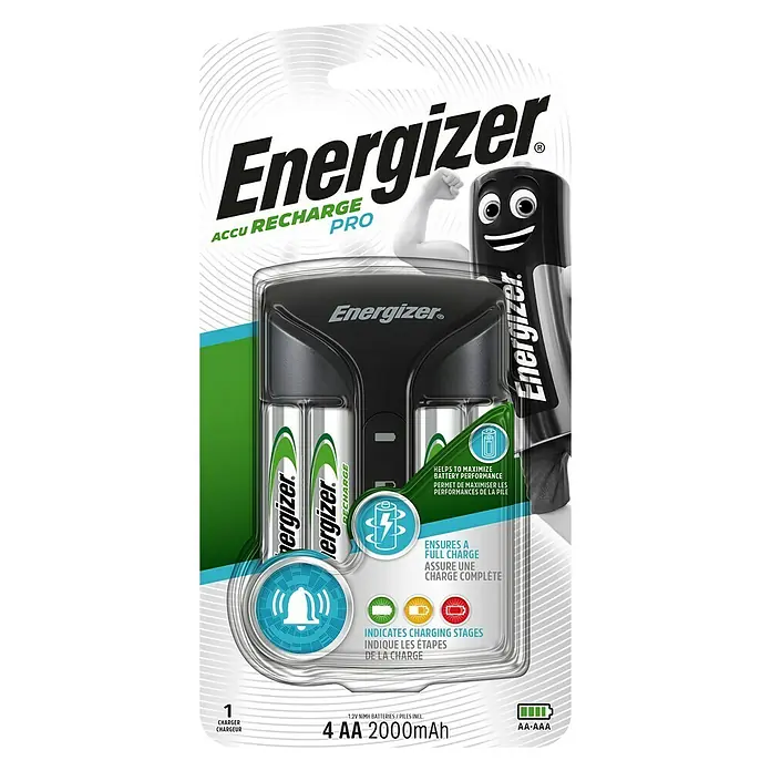 Energizer Punjač Pro - Kanali za punjenje: 4 - Pogled sprijeda