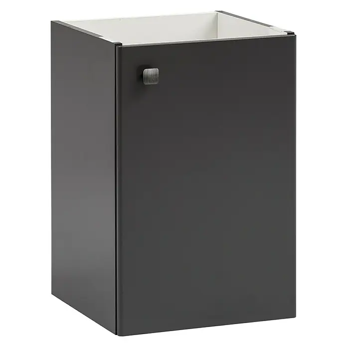 Camargue Visita Waschtischunterschrank - 40 x 40 x 60 cm, Anthrazit, Matt - Linke Seitenansicht