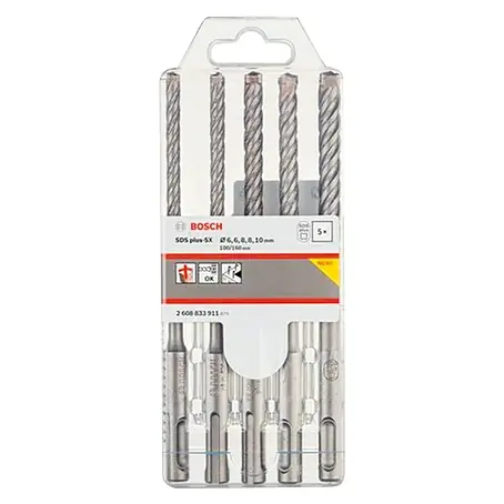 Bosch  Set de brocas para hormigón SDS-Plus 5X