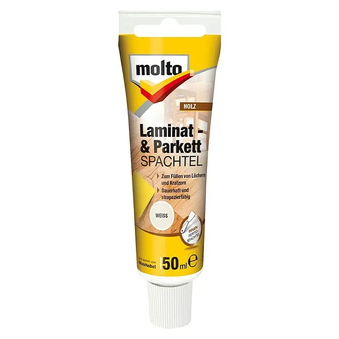 Molto Holzspachtel Laminat & Parkett - Weiß, 50 ml