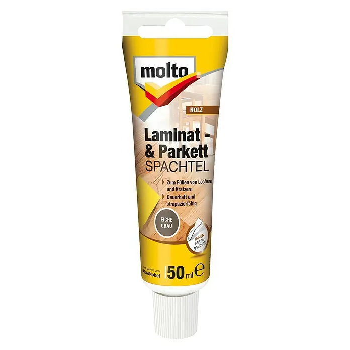 Molto Holzspachtel Laminat & Parkett - Eiche Grau, 50 ml