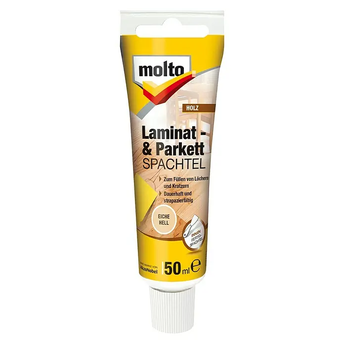 Molto Holzspachtel Laminat & Parkett - Eiche Hell, 50 ml