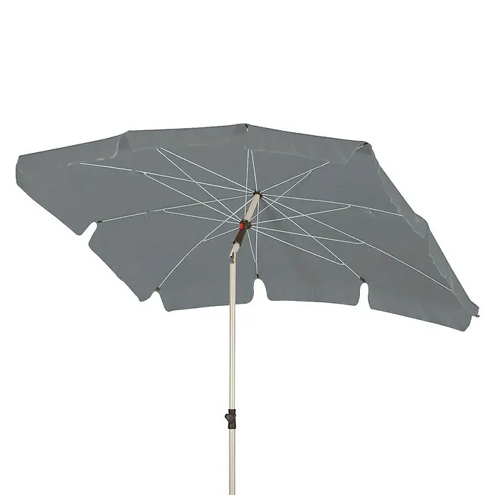 Sunfun Sonnenschirm Basic Easy - Hellgrau, 200 x 130 cm