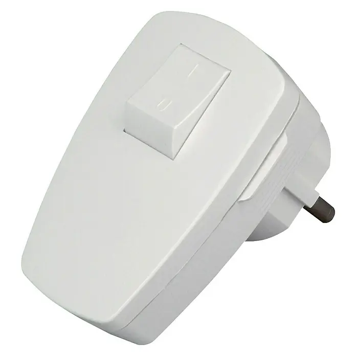 UniTEC Haakse veiligheidsstekker Wit - 250 V, 10 A, IP20, Wit