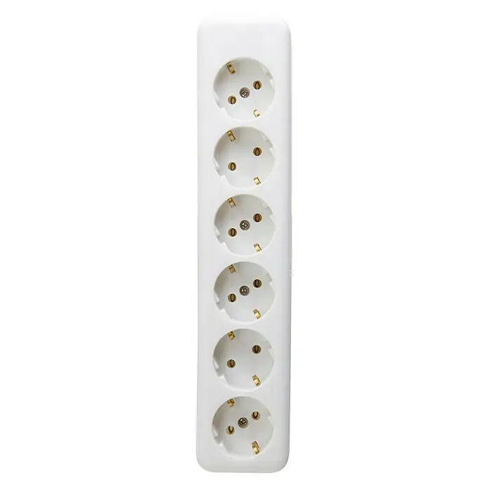 UniTEC Stekkerdoos Wit - Wit, Max. aansluitvermogen: 3.500 W